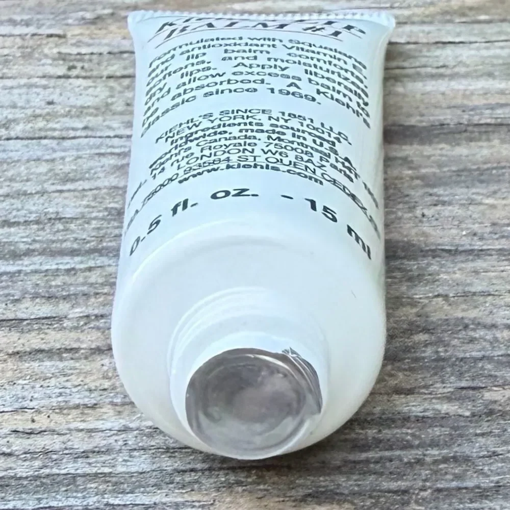 Kiehl's Lip Balm #1 with Squalane, Shea Butter & Vitamin E New/Sealed .5 oz/15ml